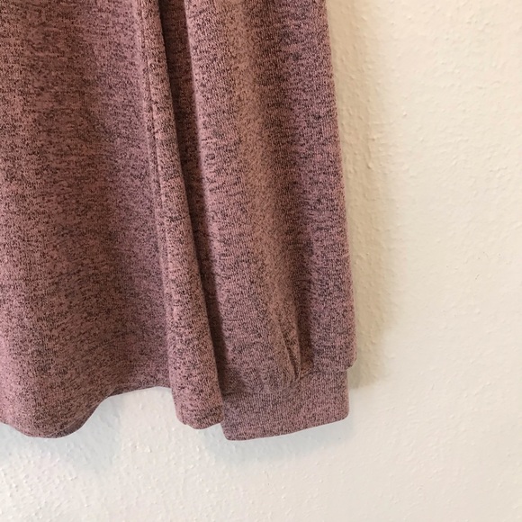 MAURICES mauve mesh & embroidered sweater top - Picture 5 of 5